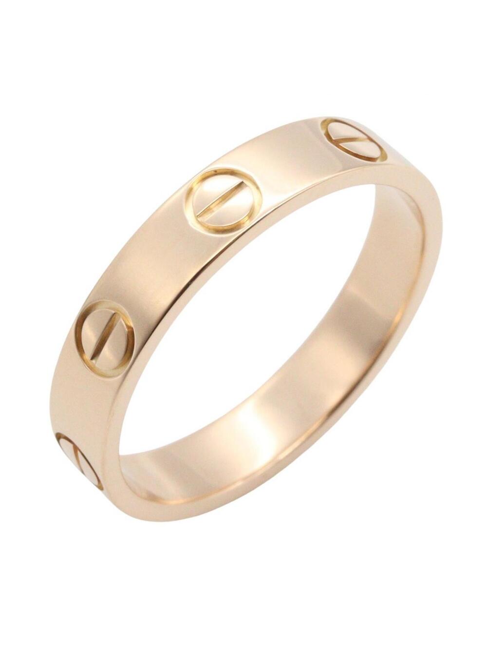 Cartier Mini Love Ring 18Kpg Pink Rose #334716C13B